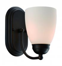  3501-1 ROB - Clayton Reversible Mount, Armed Wall Sconce, with Glass Bell Shade